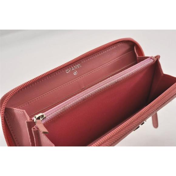 Auth Chanel Camellia Calf Skin Cc Logo #75466C21B - Picture 8 of 15